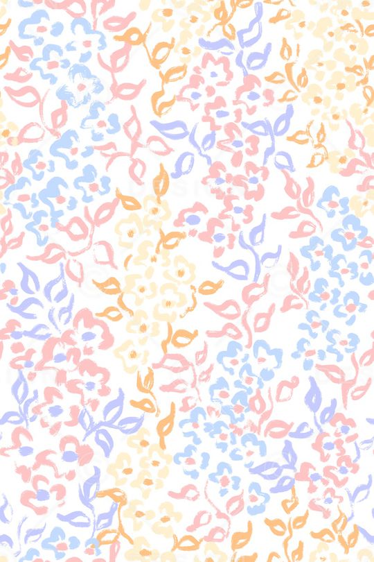 清爽底花卉印花华亿平台图片