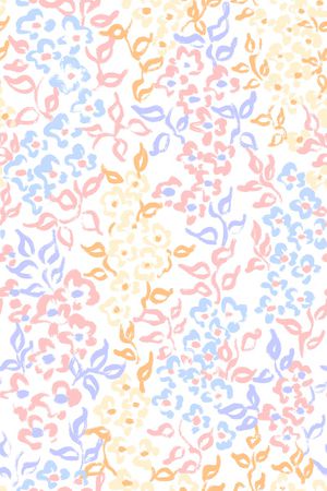 清爽底花卉印花华亿平台图片