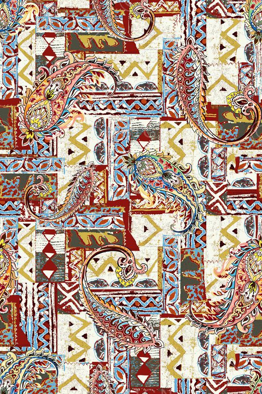 民族风印花华亿平台图片