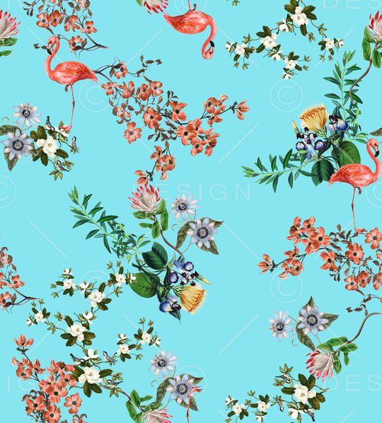 火烈鸟印花华亿平台图片