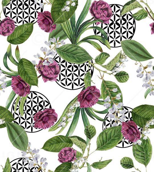 花卉印花华亿平台图片