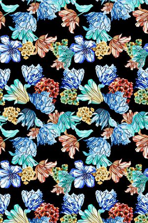 花卉印花华亿平台图片