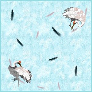 羽毛印花华亿平台图片