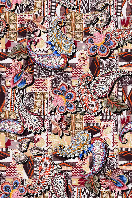 民族风印花华亿平台图片