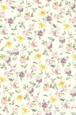 纯底花卉印花华亿平台图片