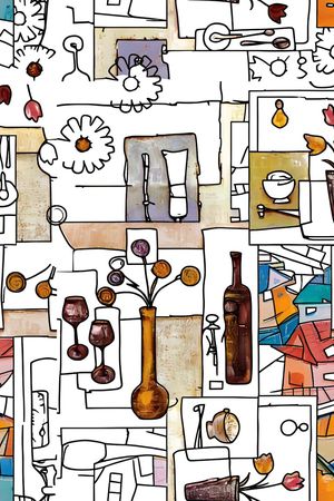 抽象印花华亿平台图片