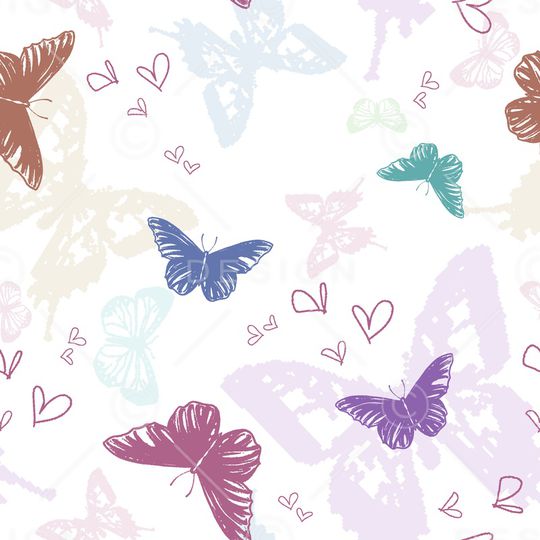 蝴蝶印花华亿平台图片