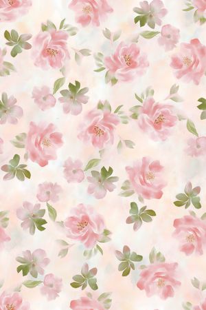 水彩花卉印花华亿平台图片