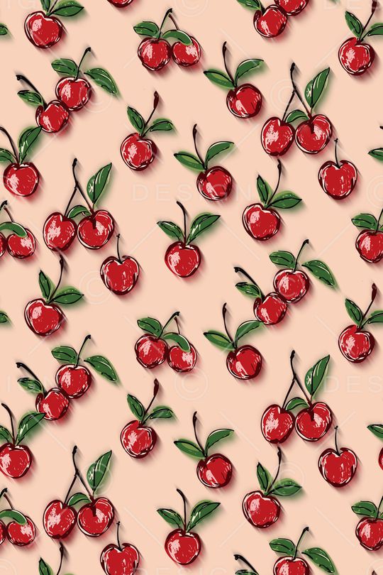 樱桃印花华亿平台图片