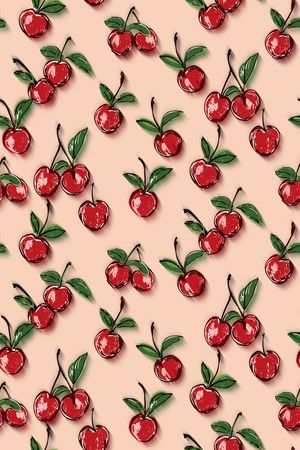 樱桃印花华亿平台图片