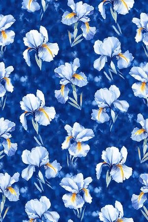 鸢尾花印花华亿平台图片