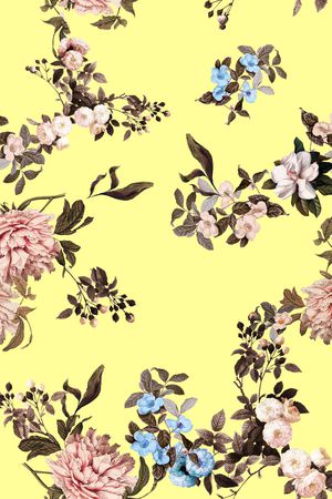 复古印花华亿平台图片