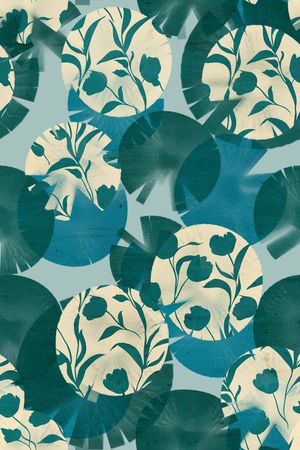 剪影印花华亿平台图片