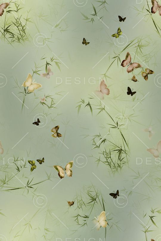 蝴蝶印花华亿平台图片