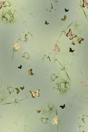 蝴蝶印花华亿平台图片