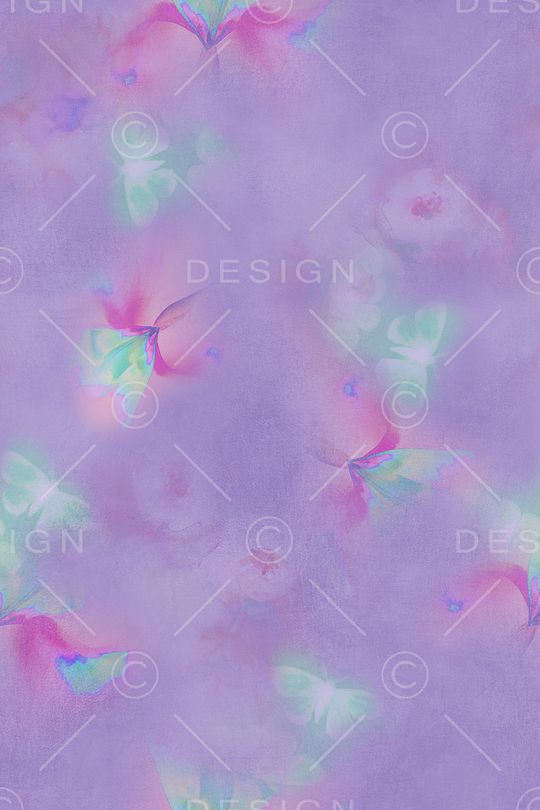 朦胧花卉印花华亿平台图片