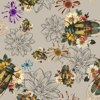 昆虫印花华亿平台图片