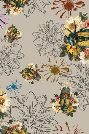 昆虫印花华亿平台图片