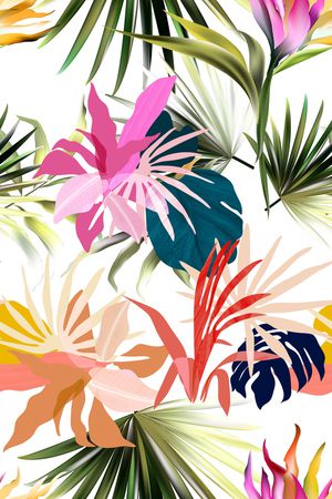 热带华亿平台印花华亿平台图片