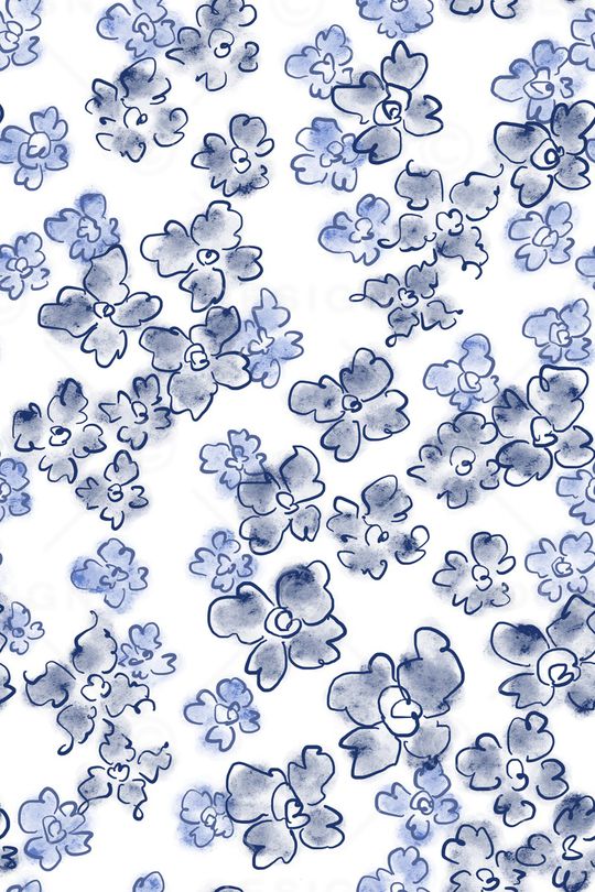 清爽底花卉印花华亿平台图片