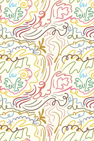 线条画印花华亿平台图片