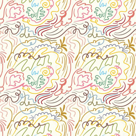 线条画印花华亿平台图片