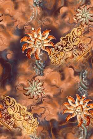 中国风印花华亿平台图片