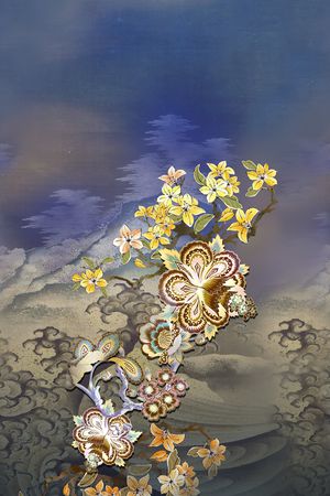 梅花印花华亿平台图片