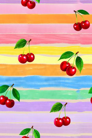 条纹印花华亿平台图片