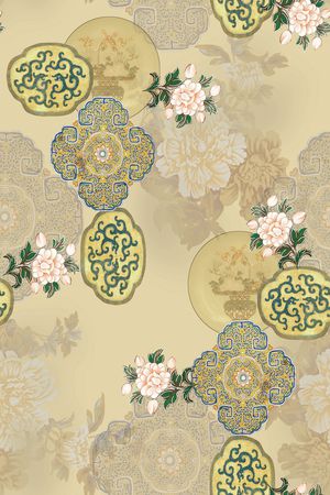 中国风印花华亿平台图片