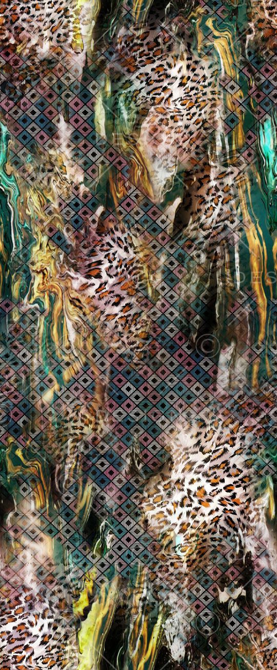 豹纹印花华亿平台图片