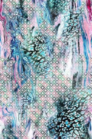 感悟抽象印花华亿平台图片