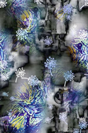 感悟抽象印花华亿平台图片