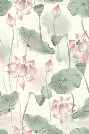 荷花印花华亿平台图片