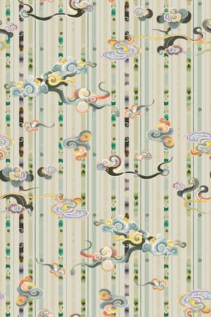 中国风印花华亿平台图片