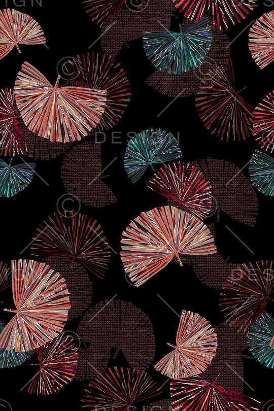 扇子印花华亿平台图片