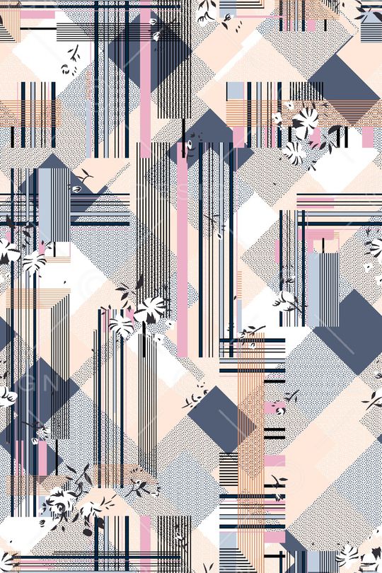 线条印花华亿平台图片