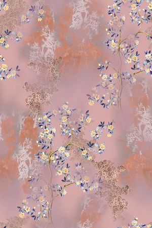 中国风印花华亿平台图片