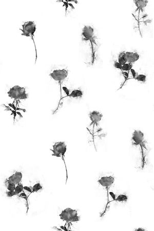 水墨风印花华亿平台图片