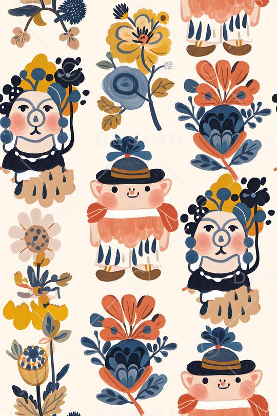 卡通印花华亿平台图片