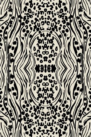 动物纹印花华亿平台图片