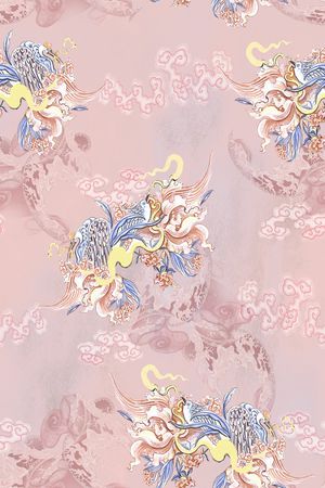 中国风印花华亿平台图片