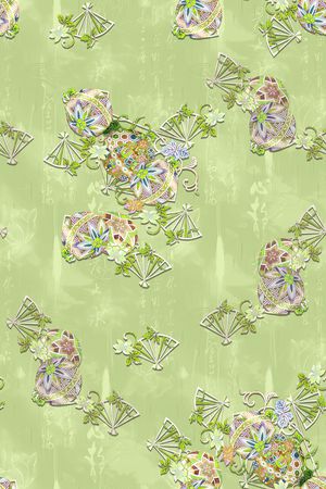 中国风印花华亿平台图片