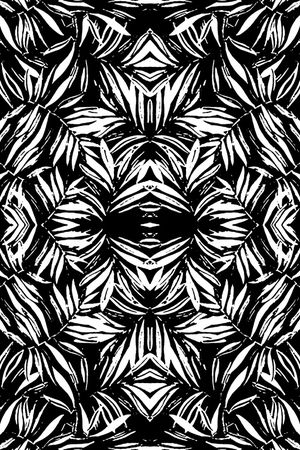 黑白印花华亿平台图片