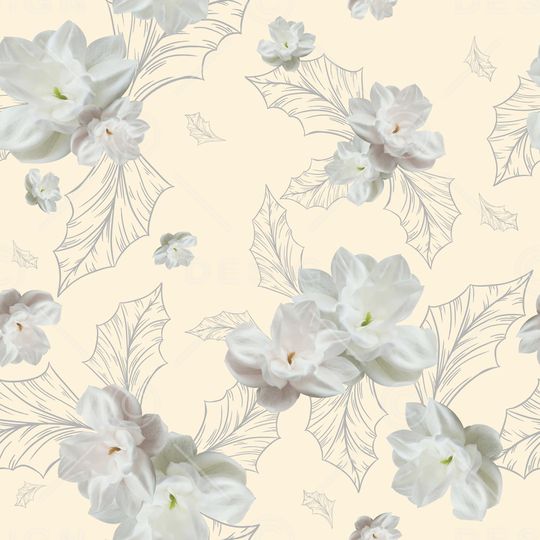 栀子花印花华亿平台图片