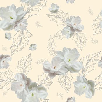 栀子花印花华亿平台图片