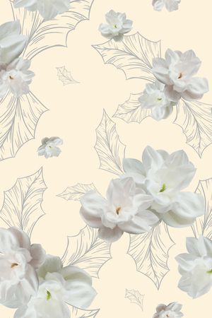 栀子花印花华亿平台图片