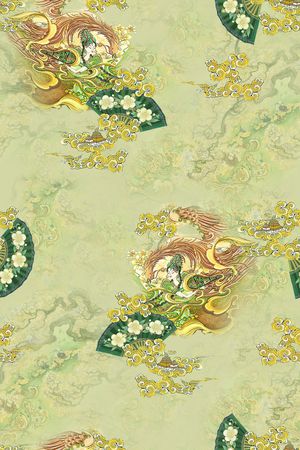 复古印花华亿平台图片