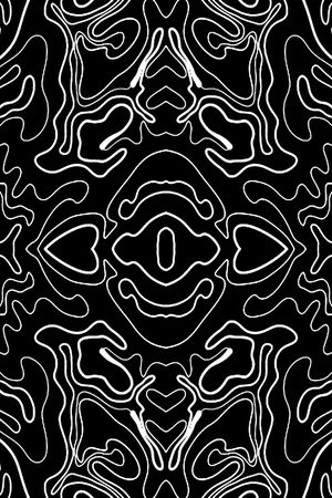 黑白印花华亿平台图片