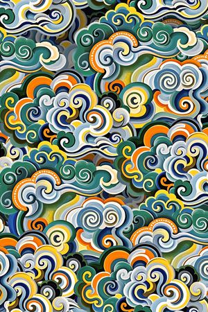 中国风印花华亿平台图片